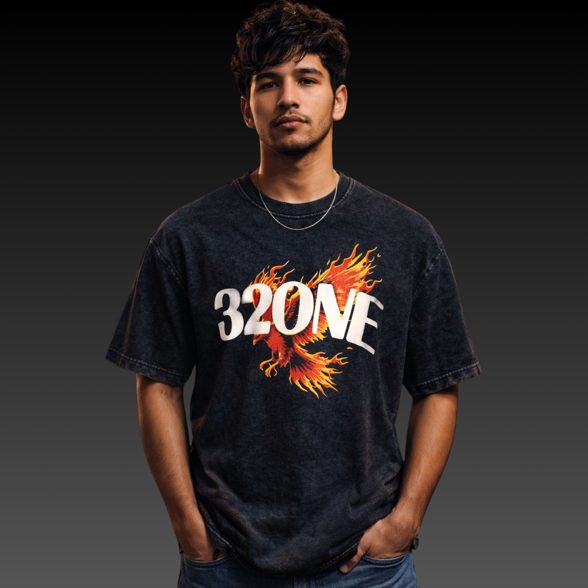 FIERY FALCON OVERSIZED TEE