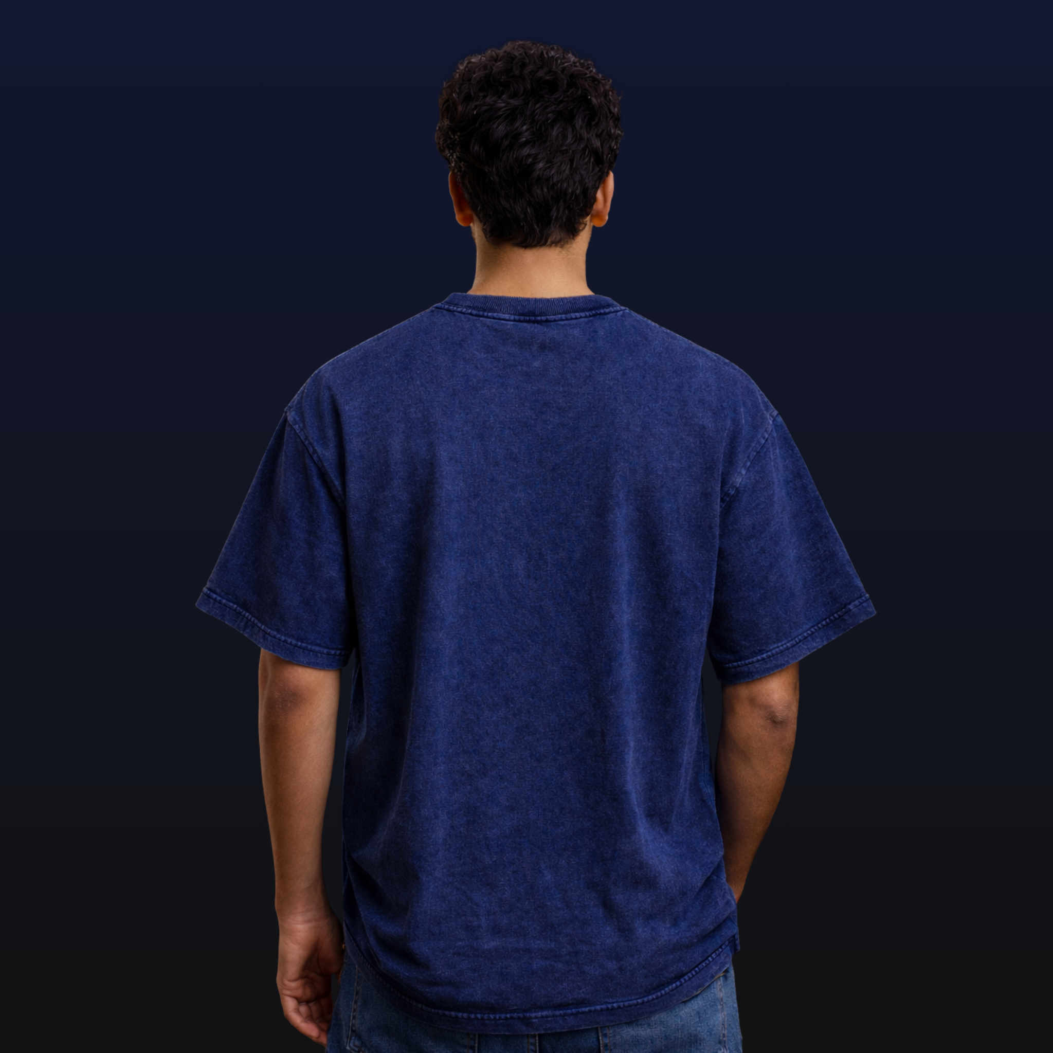 BLUE HOUR BLOOM OVERSIZED TEE